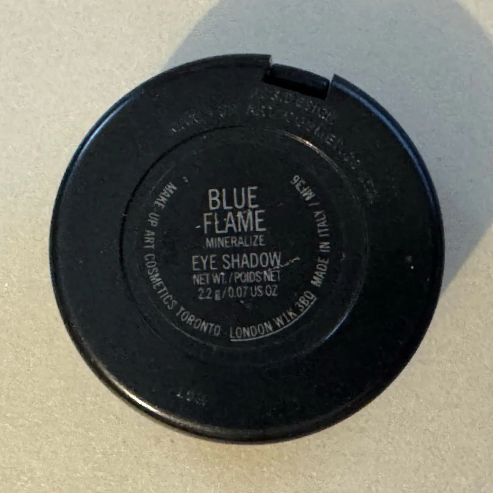 Mac blue sky eyeshadow. Limited edition. Swatched two times.